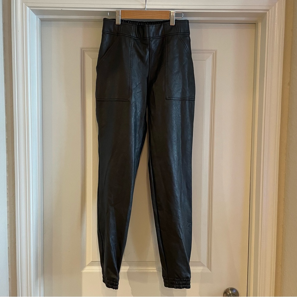 Spanx Faux Leather Jogger Style Pants (Size S)